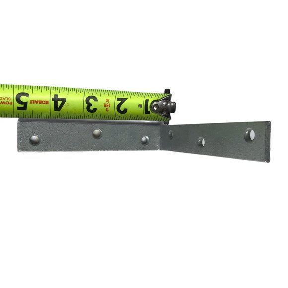 NEW Metal Stainless Steel L Bracket Large 5 Inches Long, Silver Everbuilt - Picture 7 of 7